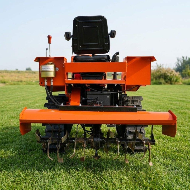 Crawler 4WD Rotary Tiller 35HP - Farming Agriculture Equipment review and price