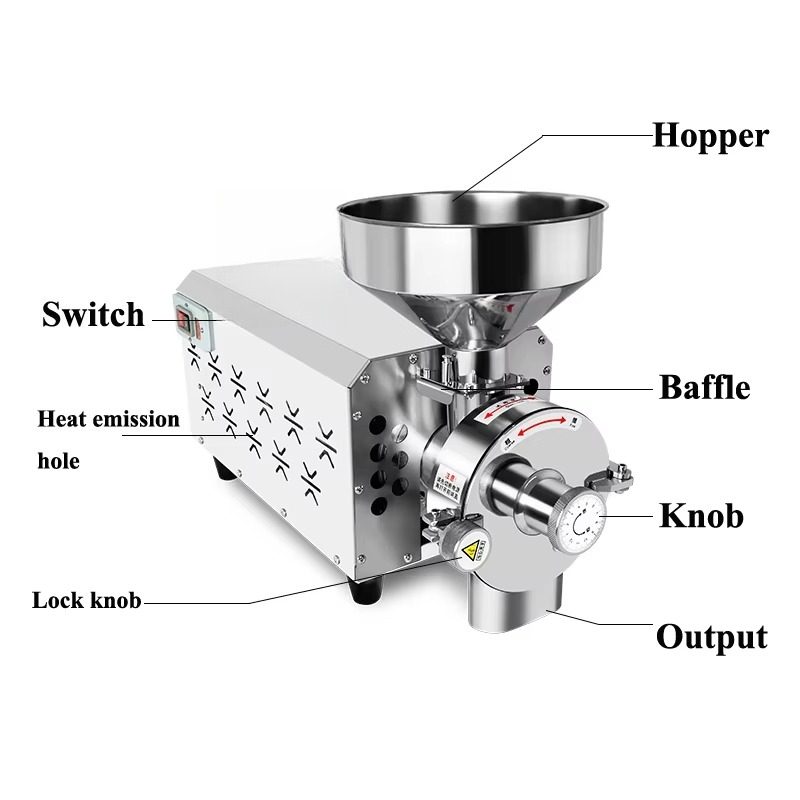 Electric Wheat Flour Mill Rice - Grain Mill Grinder review and price